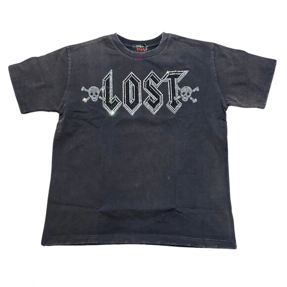 NWT LOST INTRICACY Engraved Skull Men's T Shirt in Black Size XXL - Picture 1 of 5